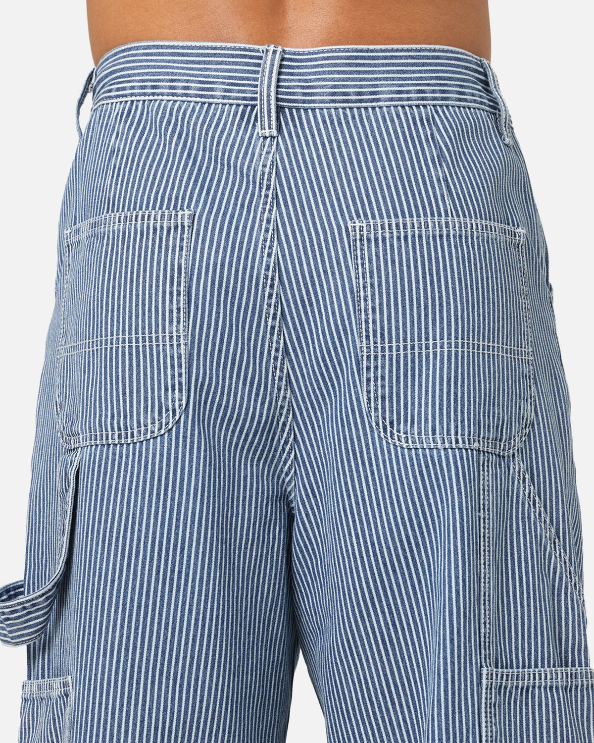 XXIII Striped Work Pant Navy Stripe