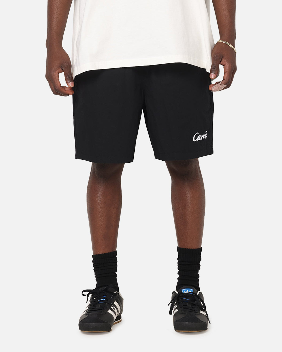 Carre Da Script Beach Shorts Black