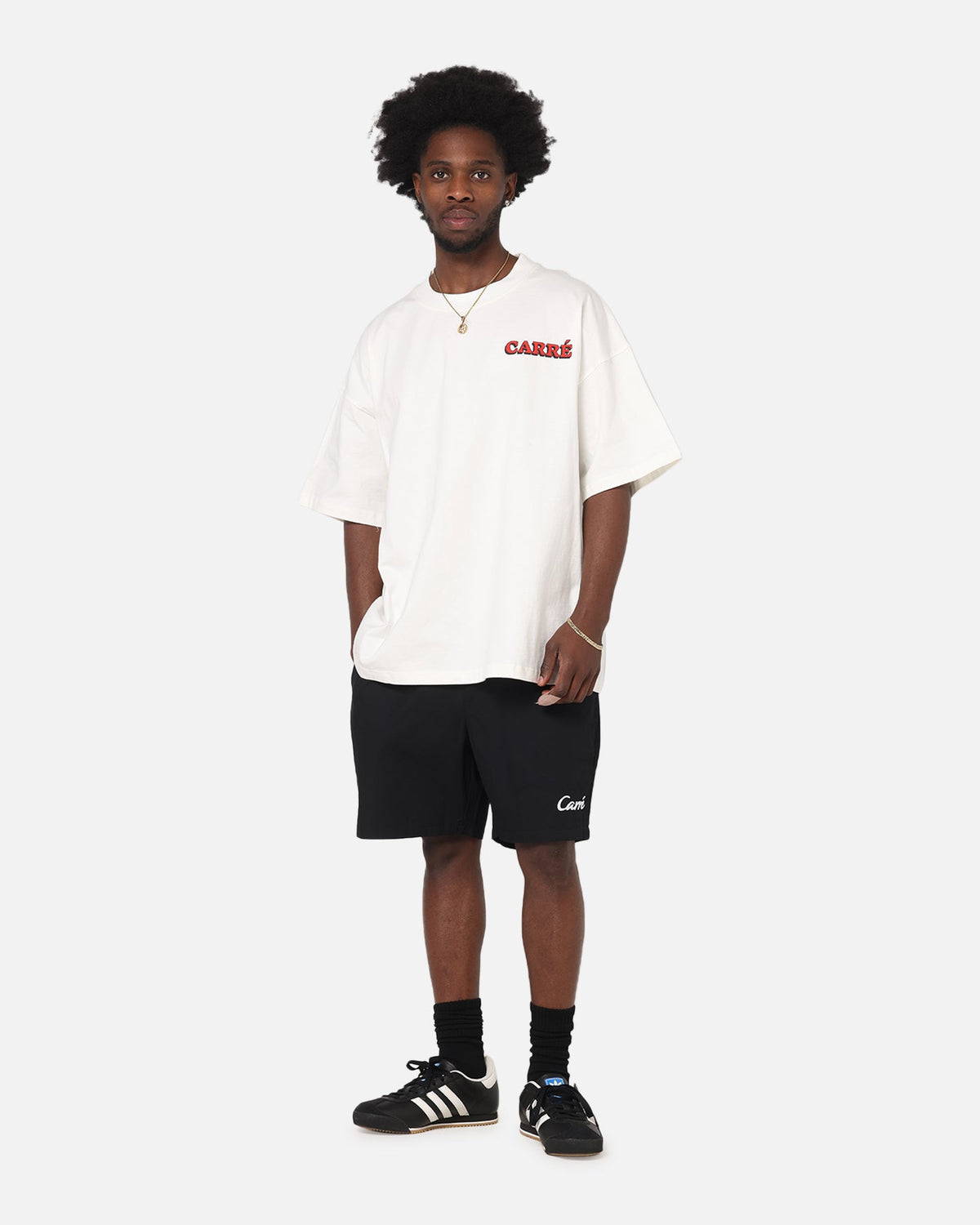 Carre Da Script Beach Shorts Black
