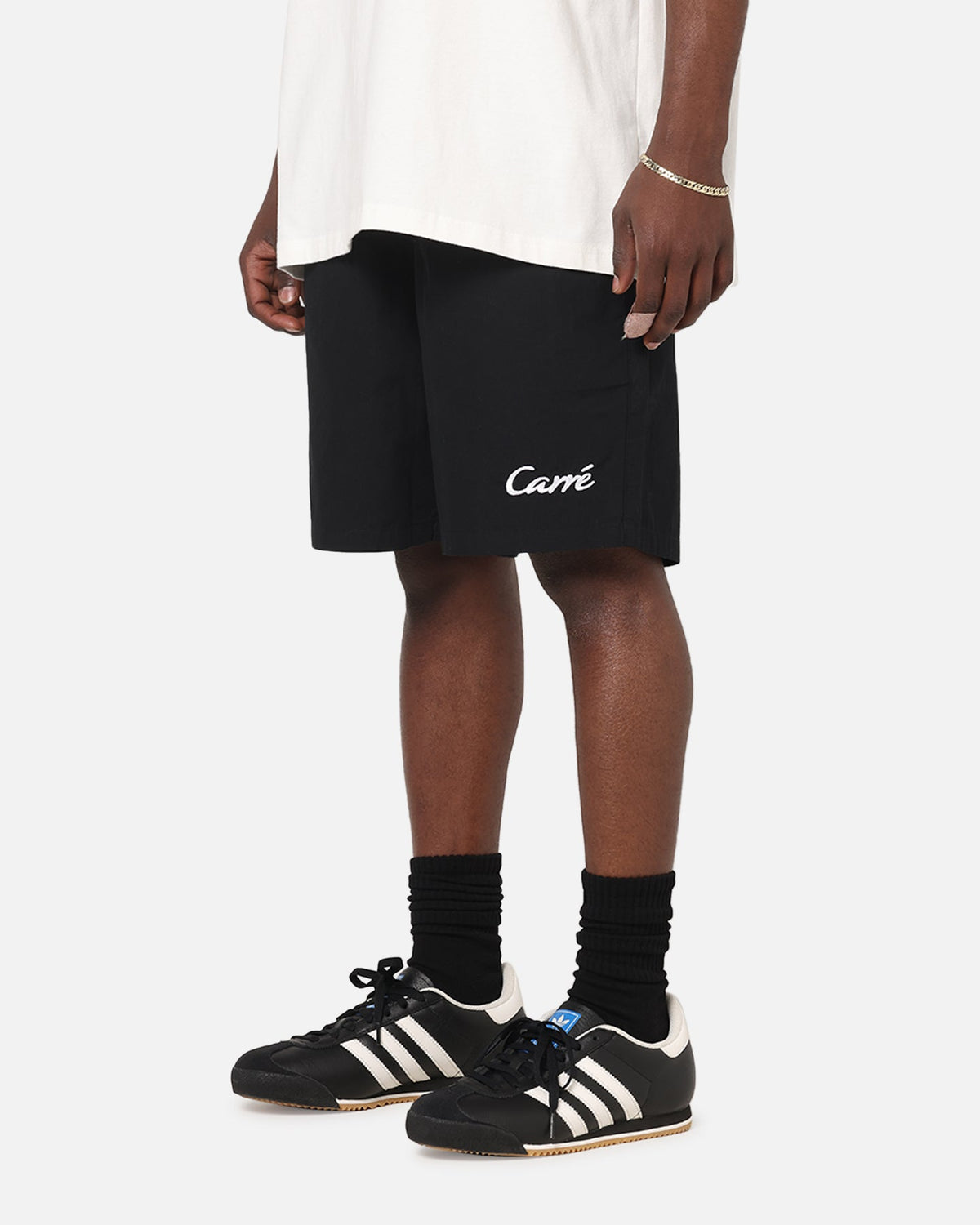 Carre Da Script Beach Shorts Black