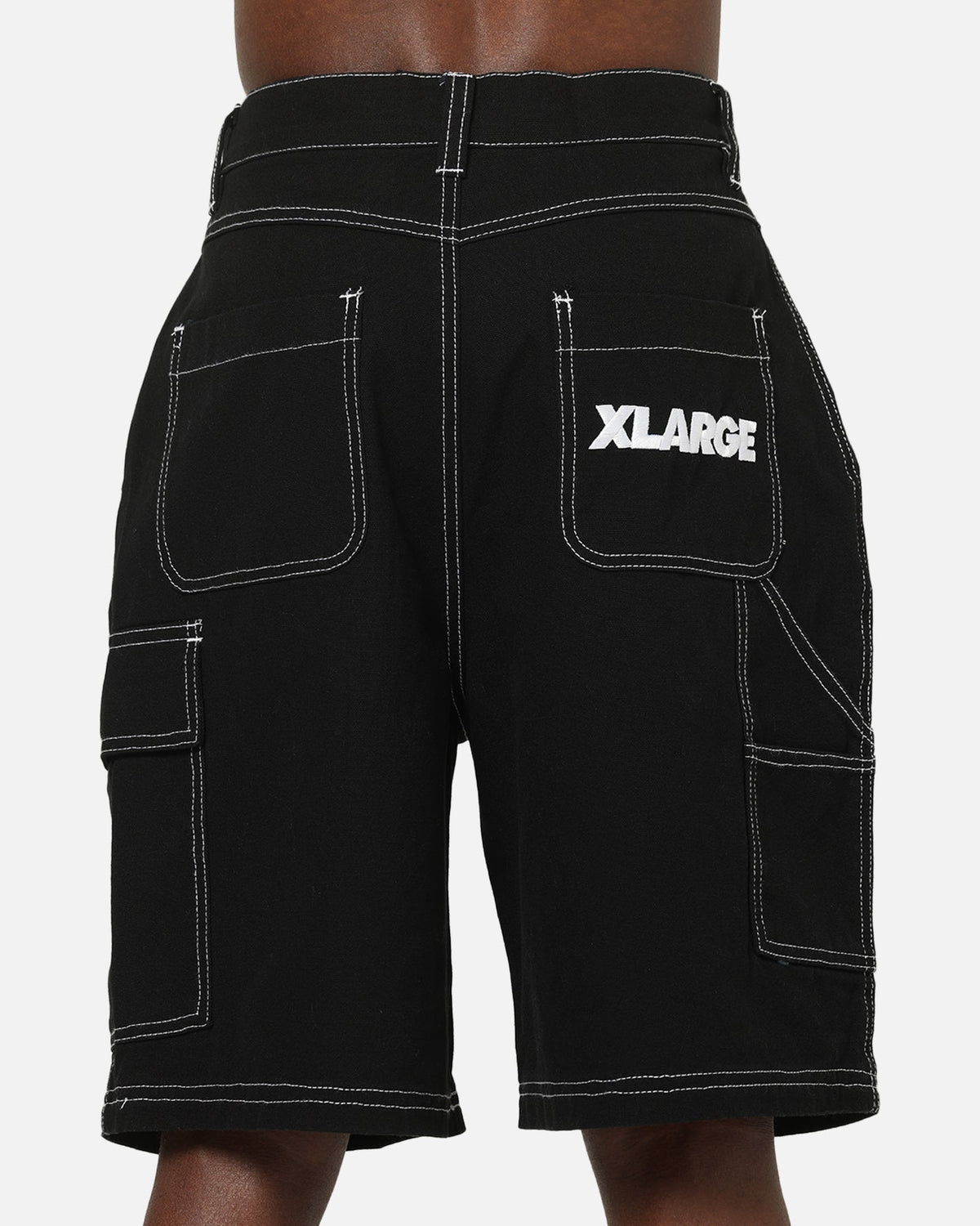 X-Large Italic Work Cargo Shorts Black