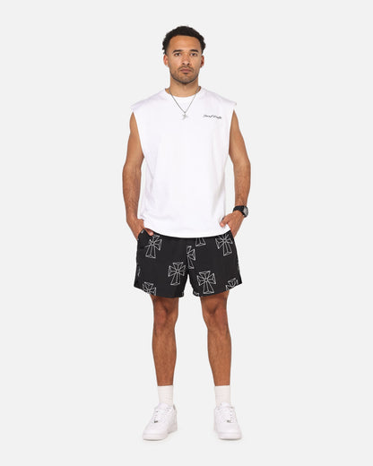 Saint Morta Holy Tide Beach Shorts Black