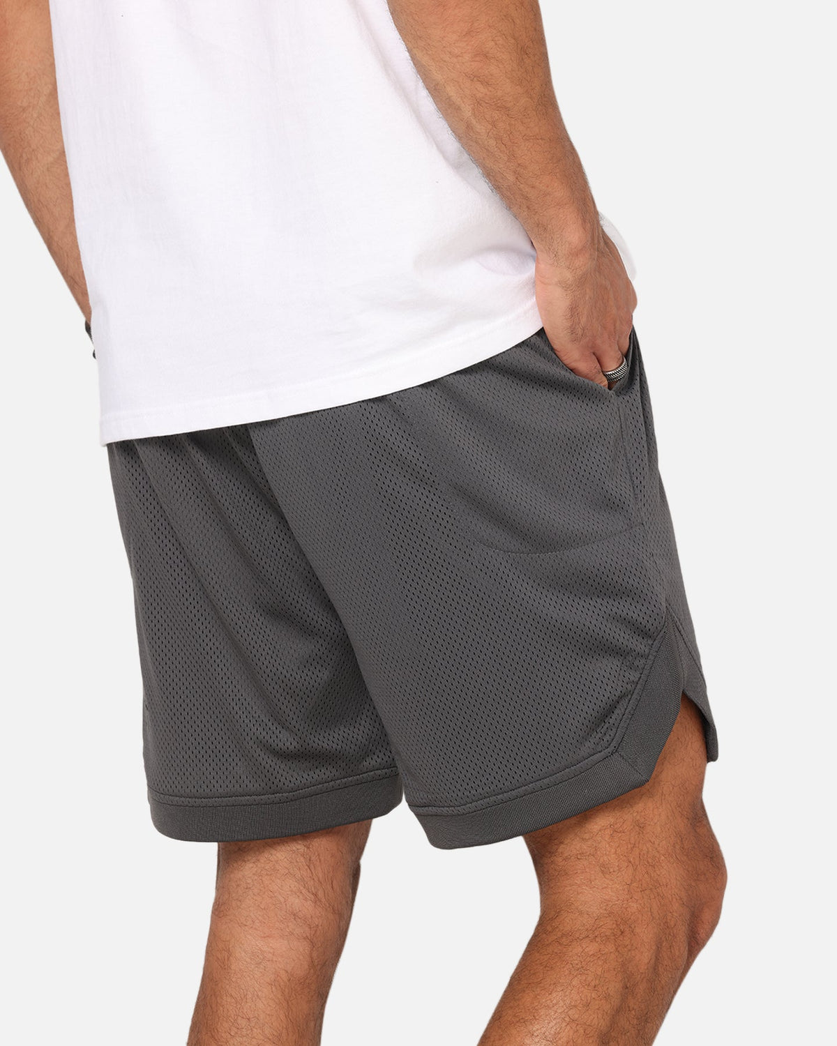 Saint Morta Crested Wing Basketball Shorts Grey