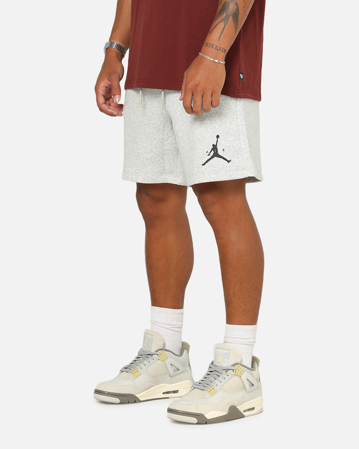 Jordan Jumpman Fleece Shorts Grey Heather/Black