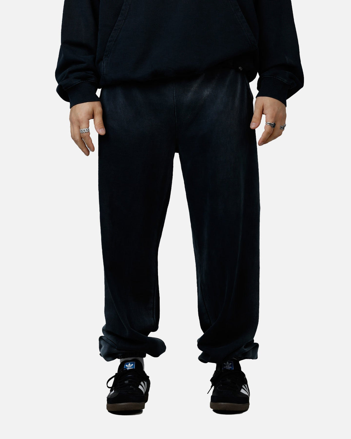 American Thrift Jogger Pants Washed Black
