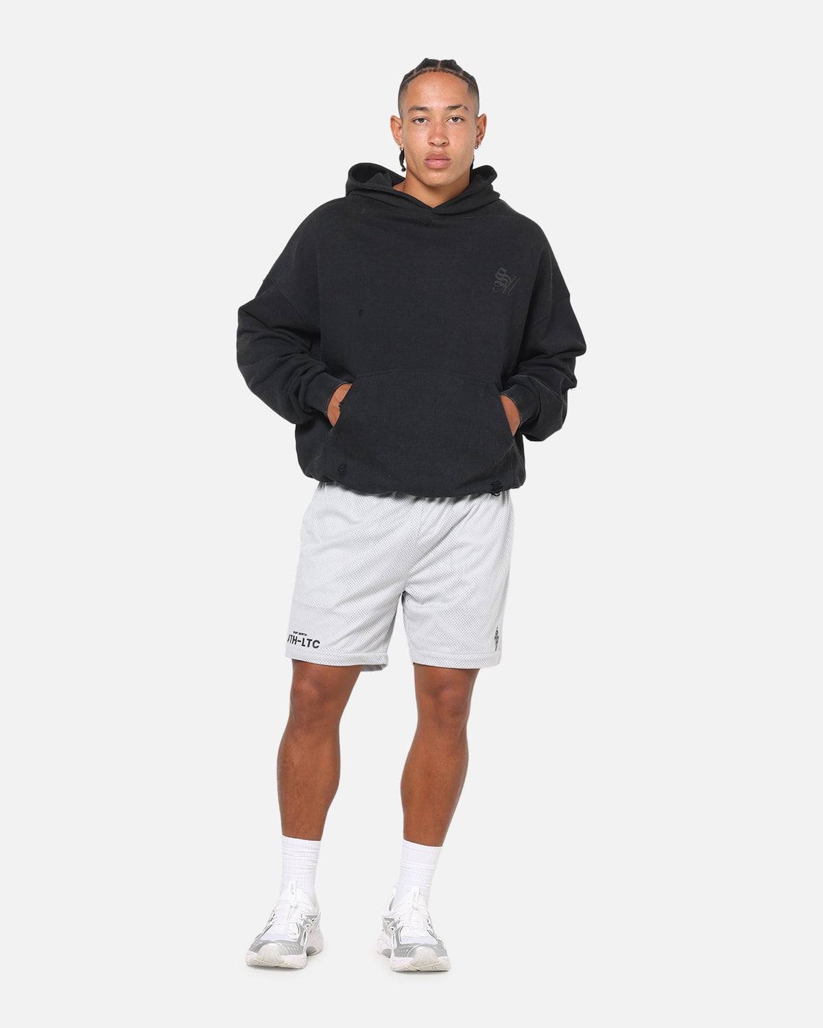 Saint Morta Athltc Mesh Shorts Grey