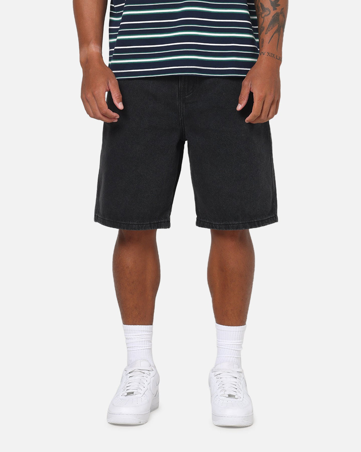 Carre Solace Baggy Jorts Washed Black