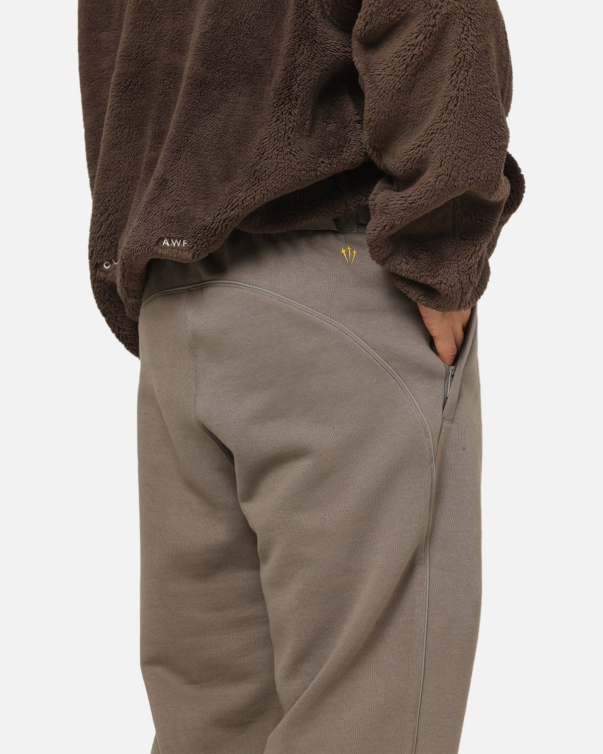 Nike Nocta Fleece CS Sweat Pants Olive Grey