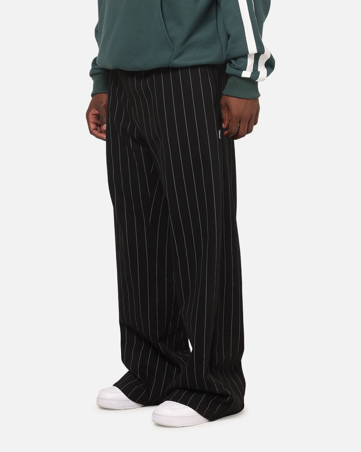 Carre Studio Trackpants Black Pinstripe