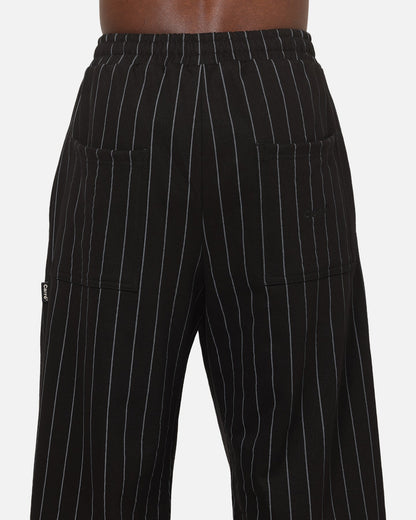 Carre Studio Trackpants Black Pinstripe