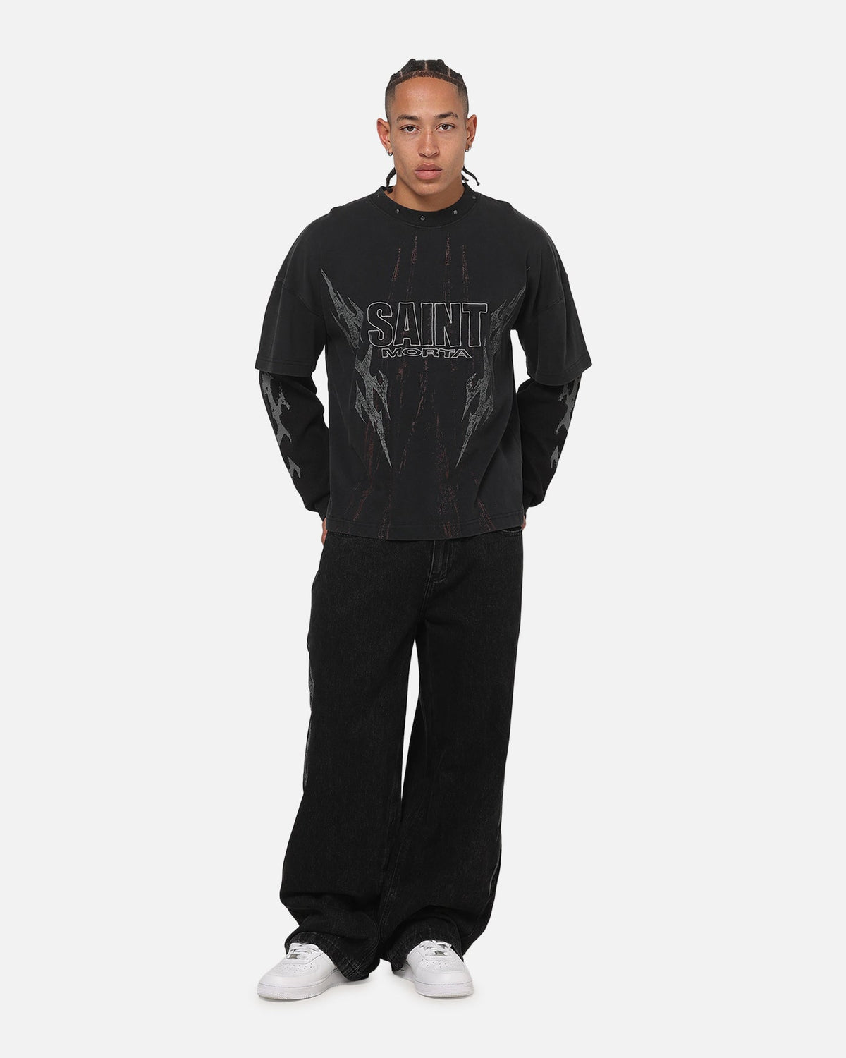 Saint Morta Amplus Tribal Jeans Black Shadow V2