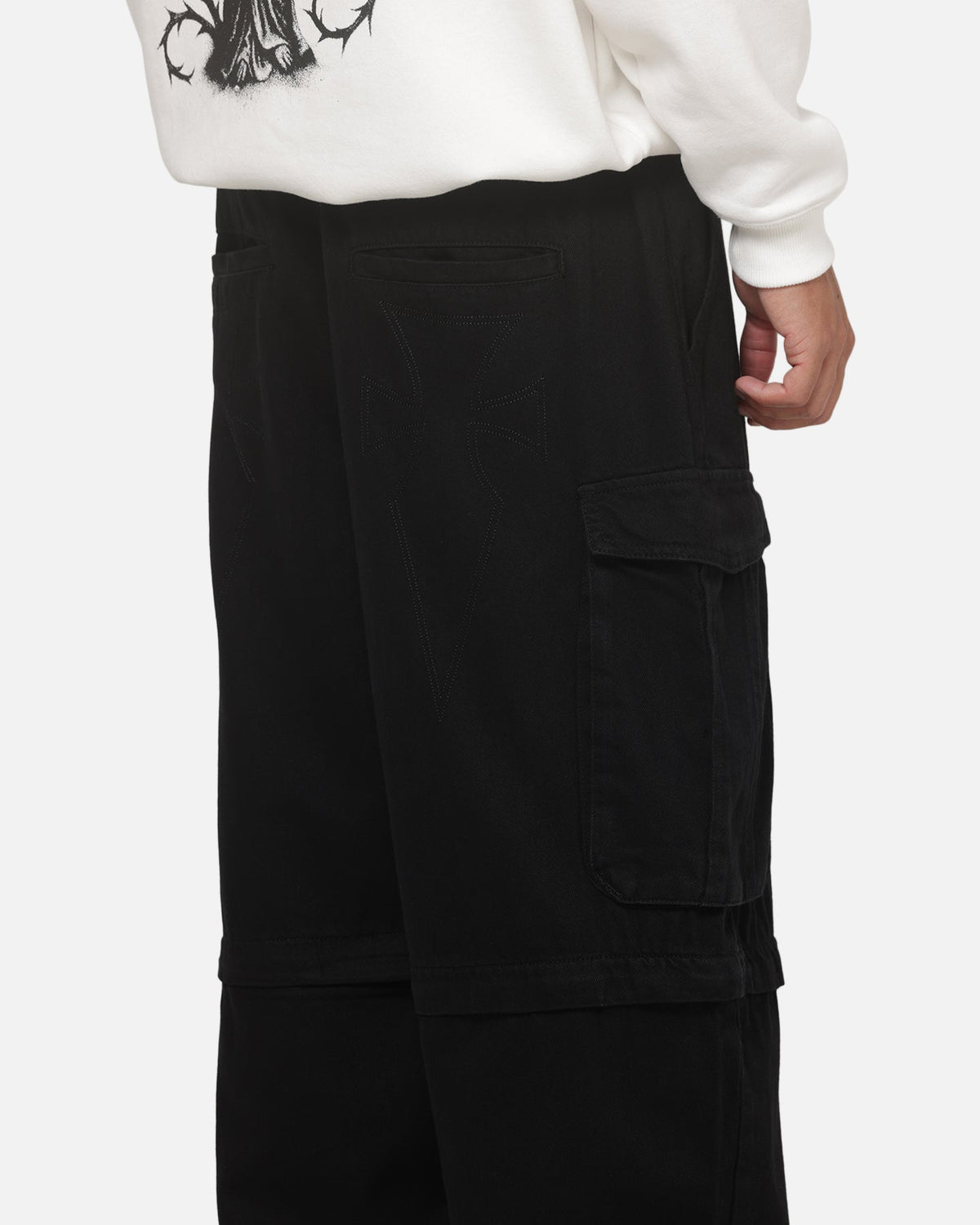 Saint Morta Umbra Super Baggy Cargo Pants Black