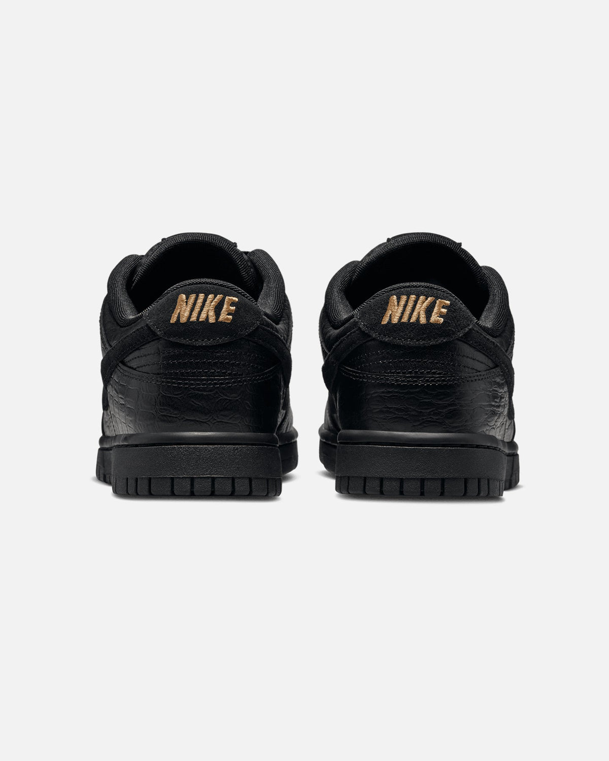 Nike Women's Dunk Low "Croc Skin" Black/Black