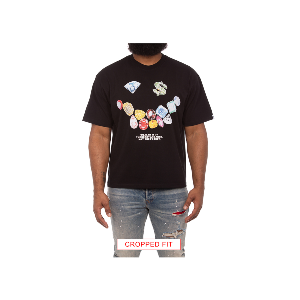 Billionaire Boys Club Smile SS Knit CROPPED FIT (Black)