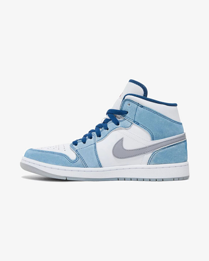 NIKE AIR JORDAN1 MID GS FRENCH BLUE FIRE RED
