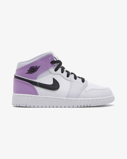 NIKE AIR JORDAN1 MID BARELY GRAPE GS