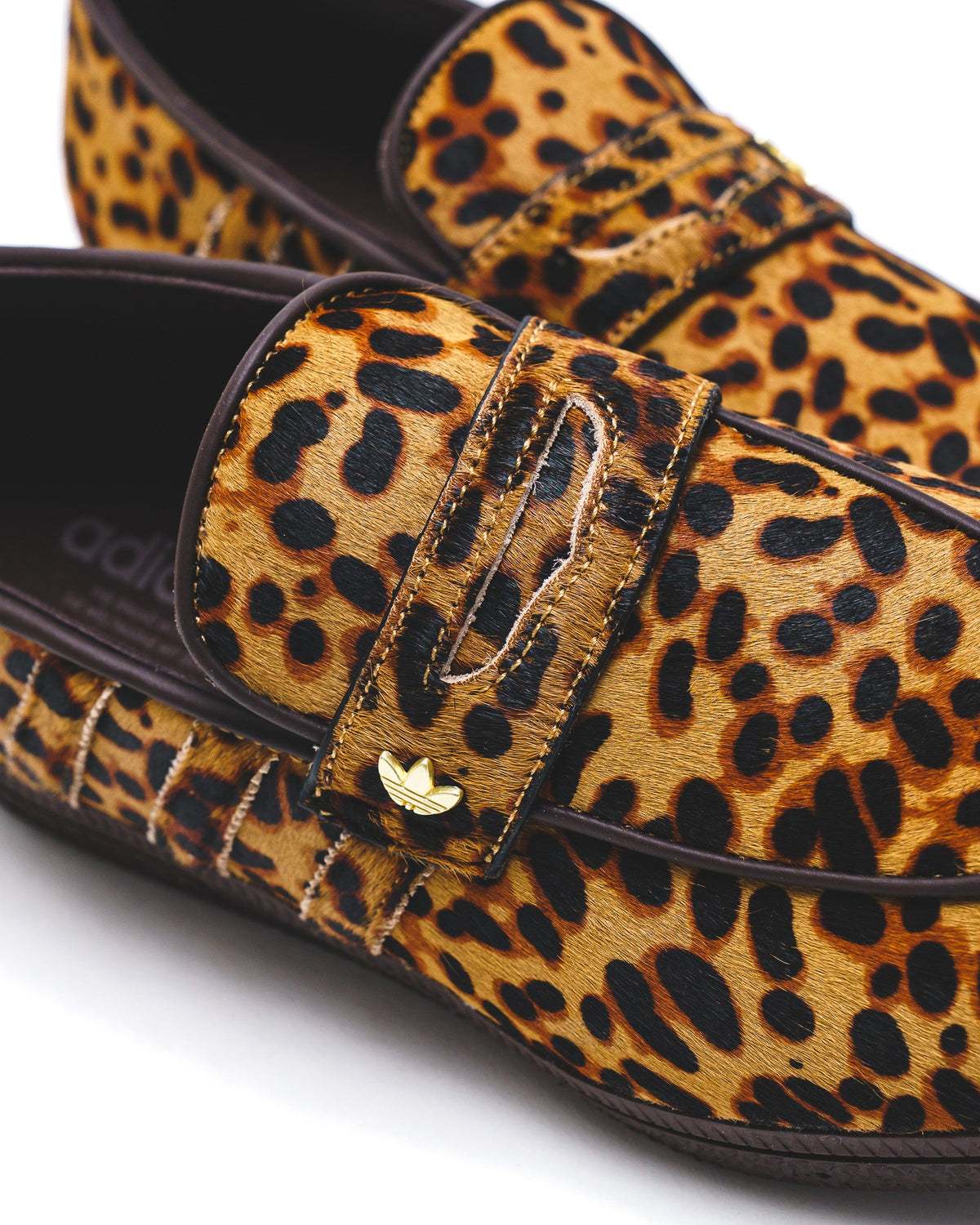 Adidas Women Handball Spezial Loafer Leopard Print Dark Brown KJ2526