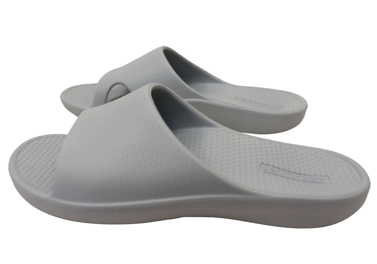 Archline Unisex Comfortable Rebound Orthotic Slides With Arch Support