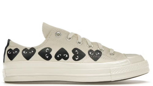 Converse Chuck Taylor All Star 70 Ox Comme des Garcons PLAY Multi-Heart Milk