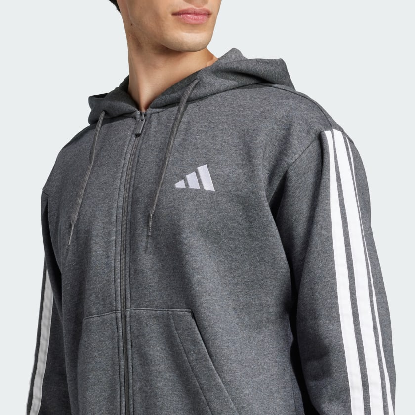 Men's adidas Essentials 3-Stripes Fleece Hoodie
