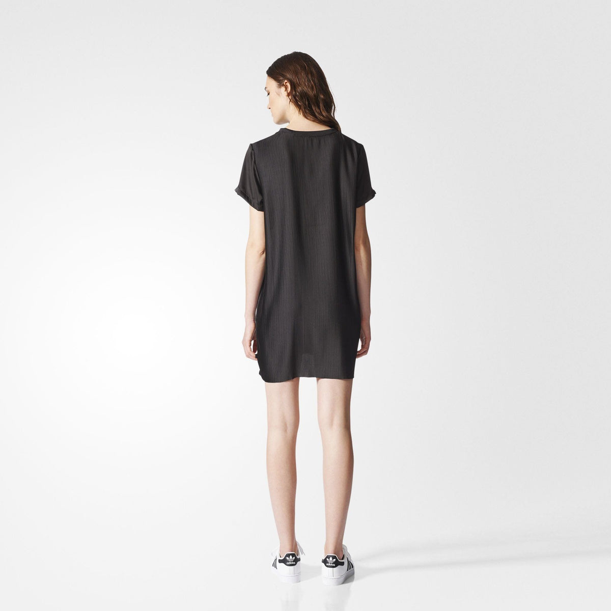 ADIDAS ORIGINALS TREFOIL TEE DRESS BLACK WOMEN BR4552