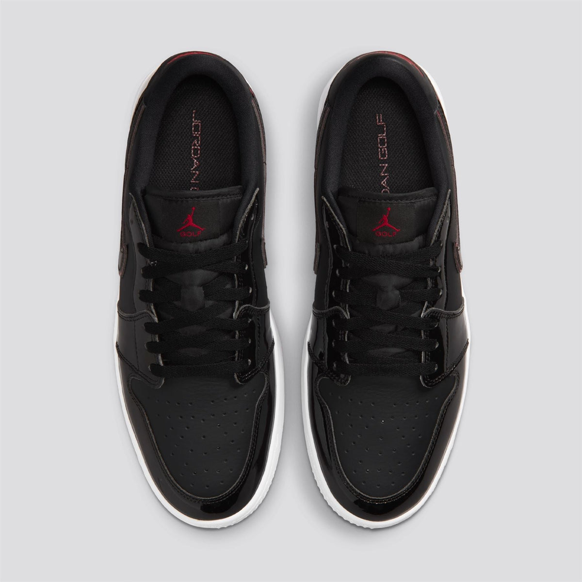 Air Jordan 1 Low G Spiked Golf Shoes Black/Varsity Red/White