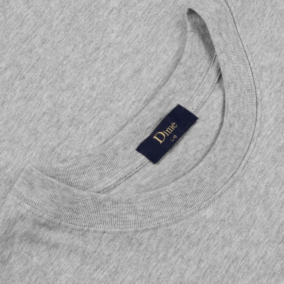Dime Men Classic Small Logo T-Shirt Heather Gray