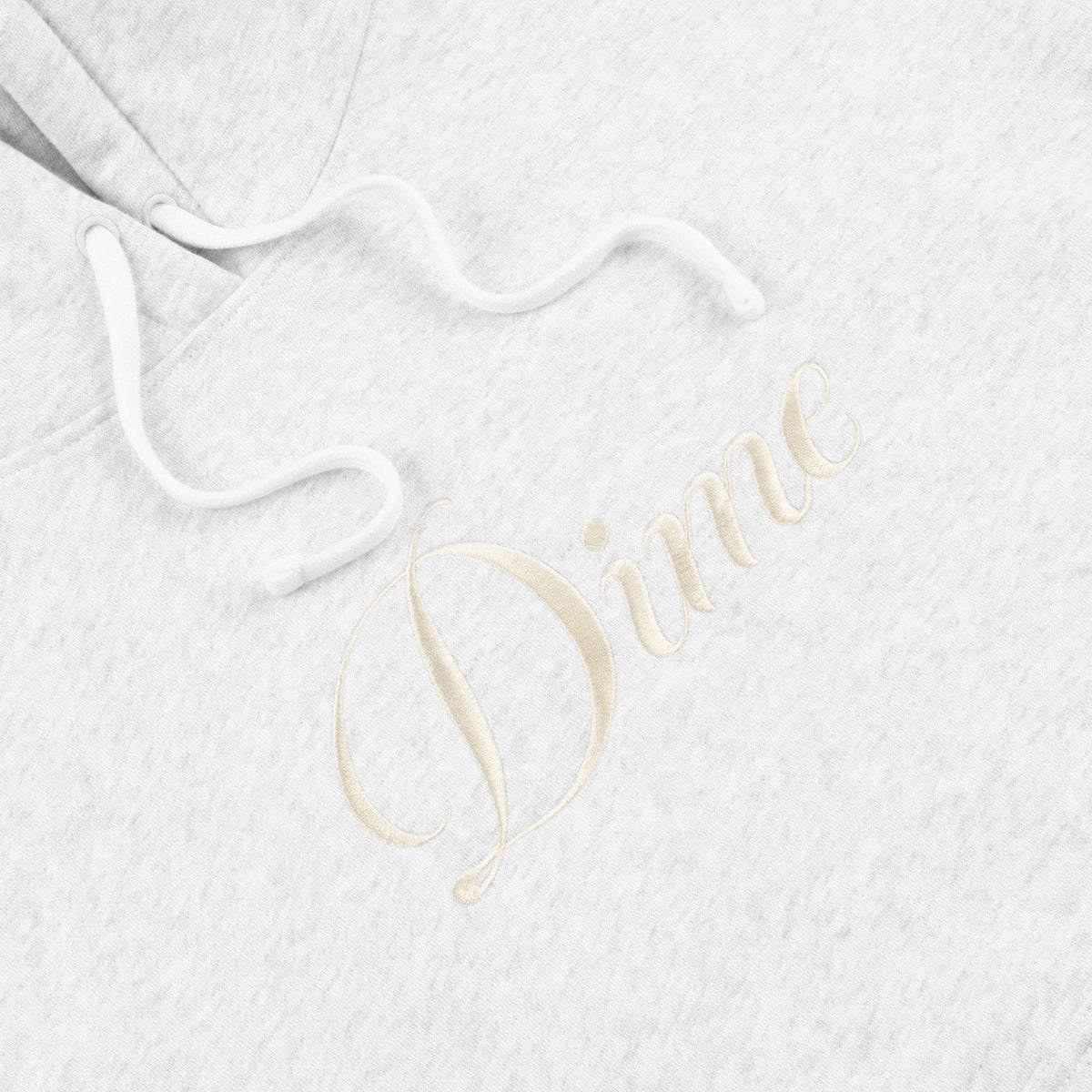 Dime Men Cursive Logo Hoodie Ash
