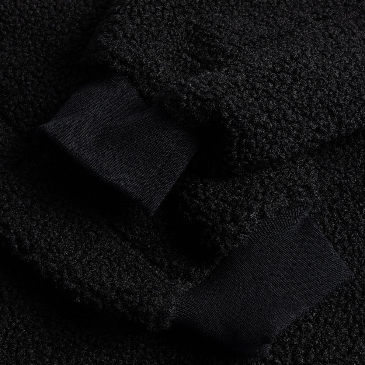 Dime Men Polar Fleece Sherpa Zip Black