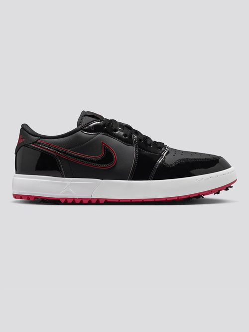 Air Jordan 1 Low G Spiked Golf Shoes Black/Varsity Red/White
